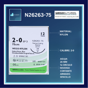 NYLON 2-0 N26263-75 WEGO C/12